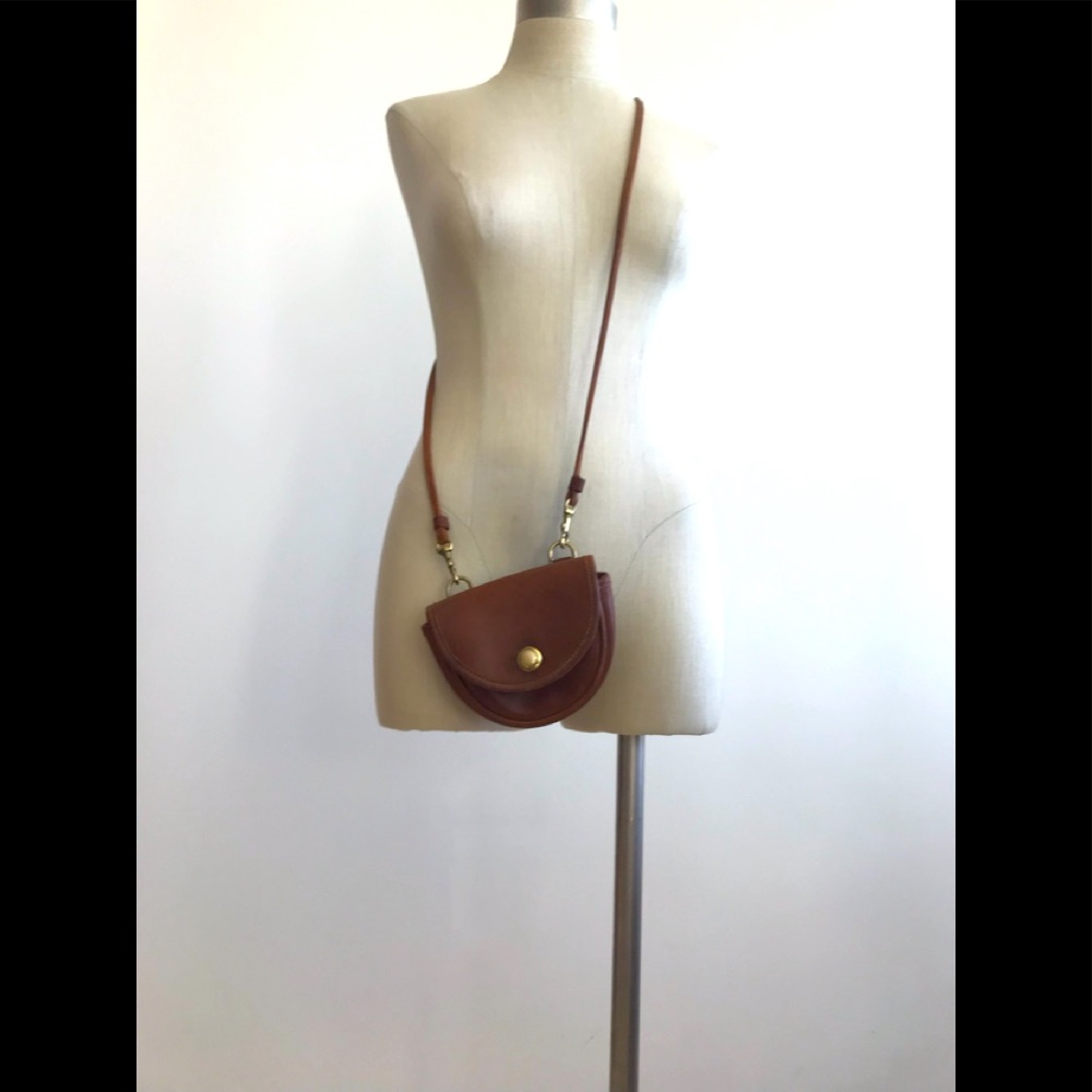 Cognac Vintage Coach Mini Purse/Belt Bag - Picture 1 of 8